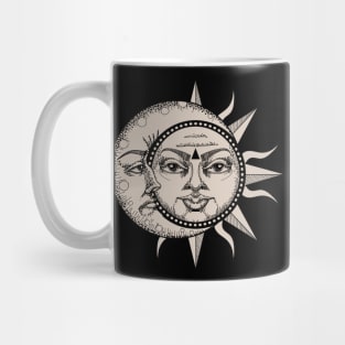 Vintage Sun and Moon Mug